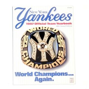 NY Yankees 1997 Official Yearbook 48th Annual  World Champions Again Unread NM!